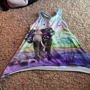Butterfly elephant tank top